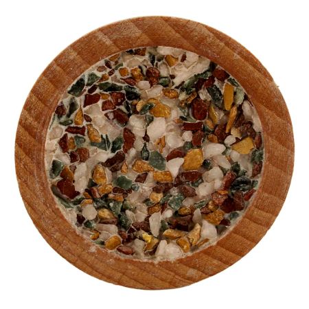 MultiColor Stone Embedded In Wooden Cabinet Knobs (1)